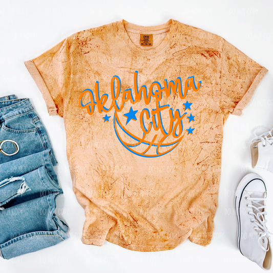 Thunder Basketball Tee