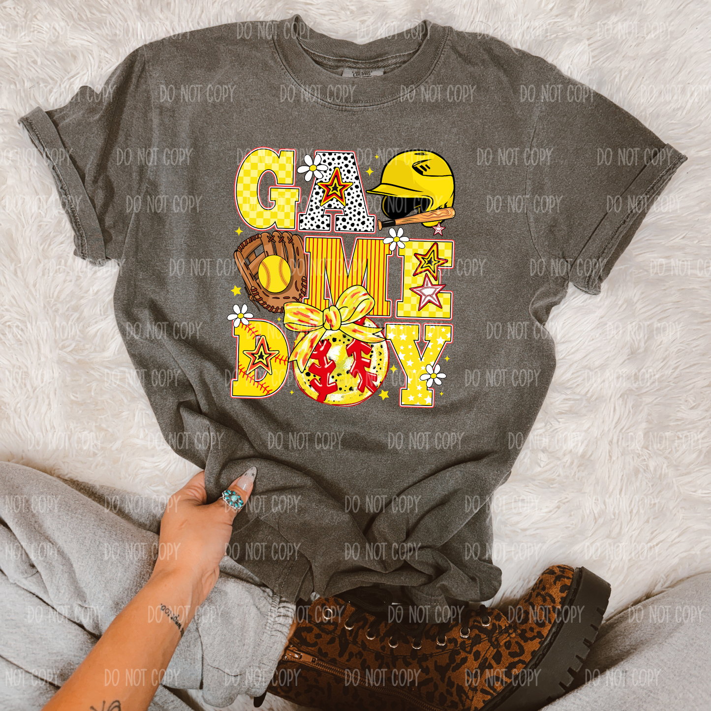 Baseball/Softball Game Day Single Print DTF Transfer