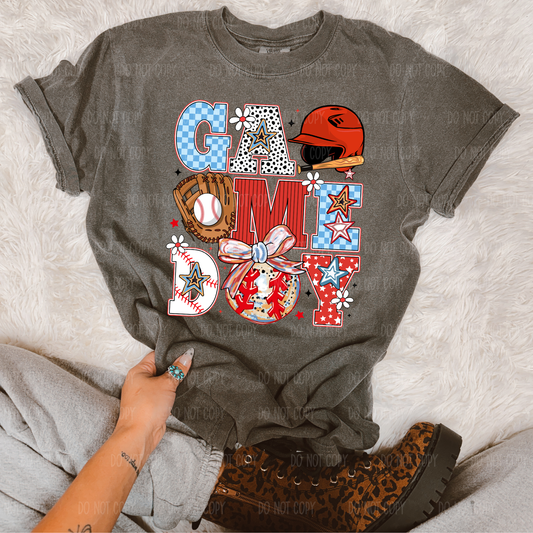Baseball/Softball Game Day Single Print DTF Transfer
