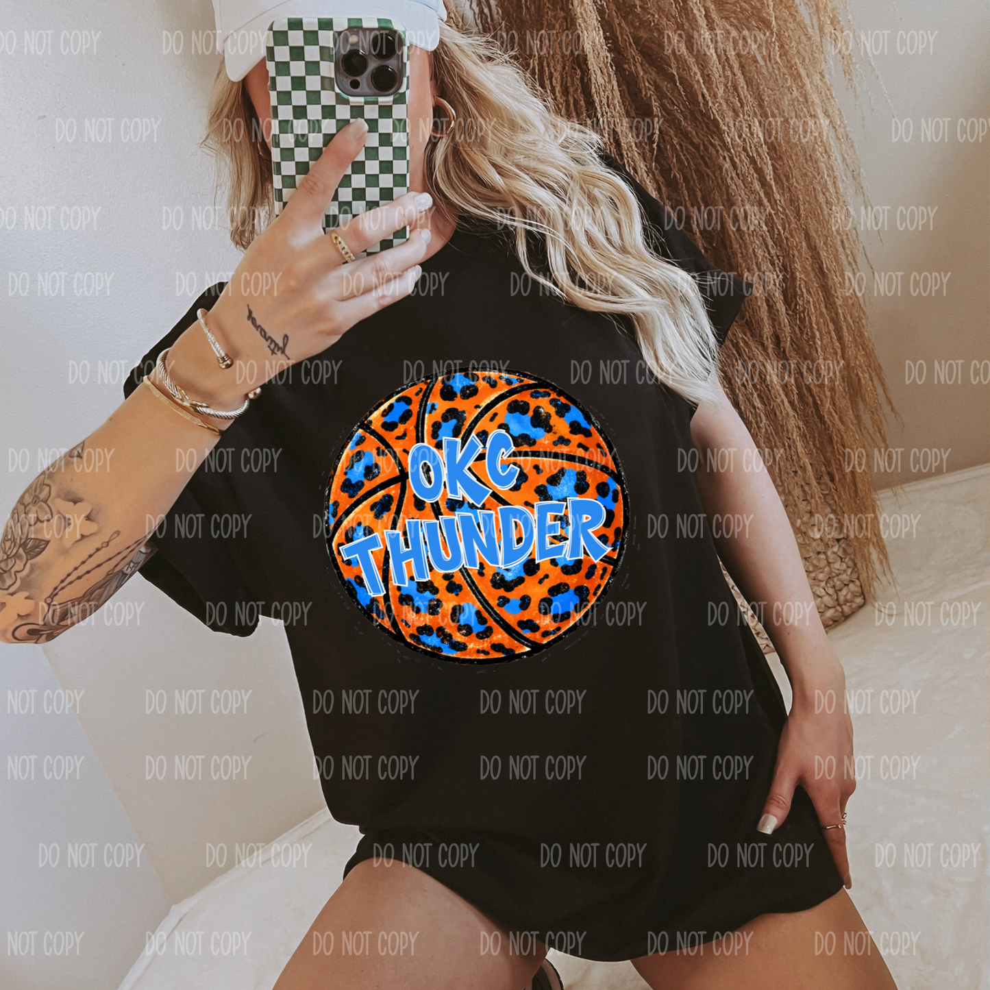 Thunder Basketball Tee Or Sweatshirt
