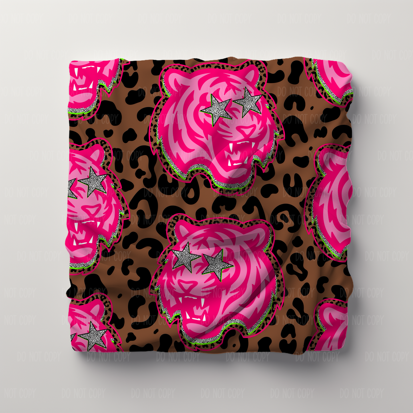 Pink Leopard Tiger Velveteen Plush Blanket | Cozy Throw