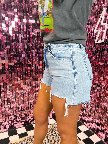 The Sawyer Distressed Denim Shorts