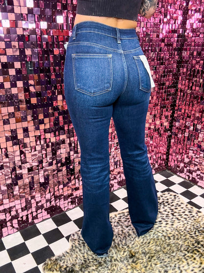 The Ryder Midrise Distressed Flare Jeans