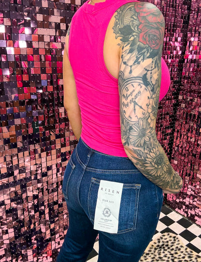 The Daisy Ribbed Scoopneck Tank