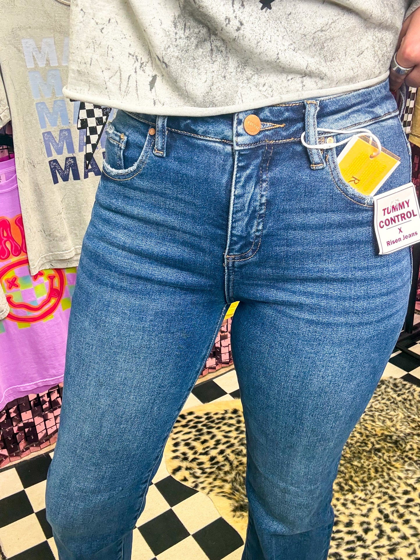 The Charlie Tummy Control High Rise Straight Jeans