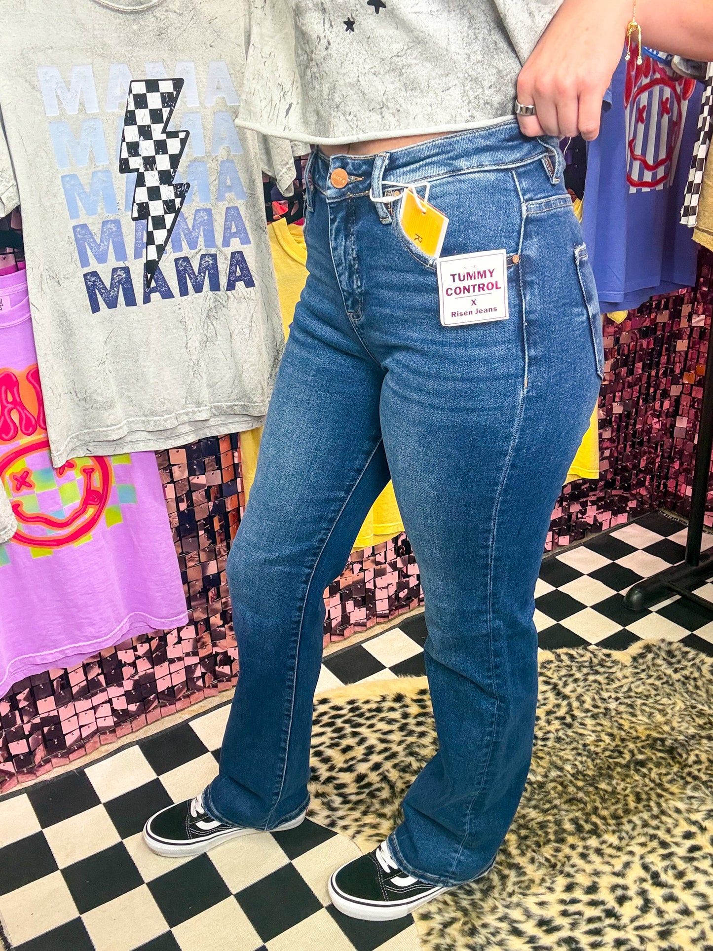 The Charlie Tummy Control High Rise Straight Jeans