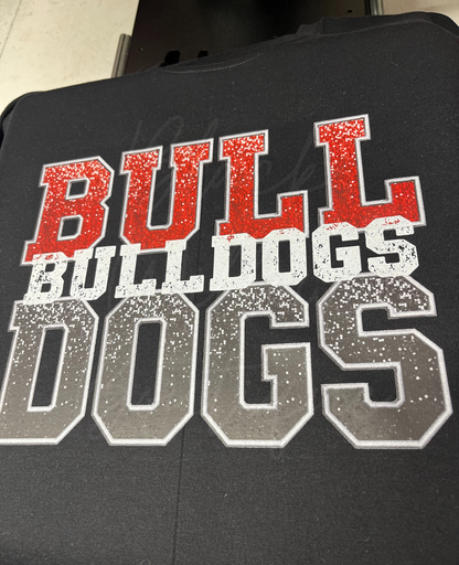 Bulldogs Faux Glitter