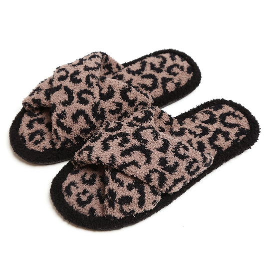 Luxury Crossover Leopard Slippers