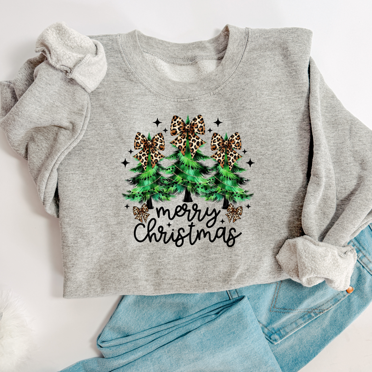 Leopard Merry Christmas Sweatshirt
