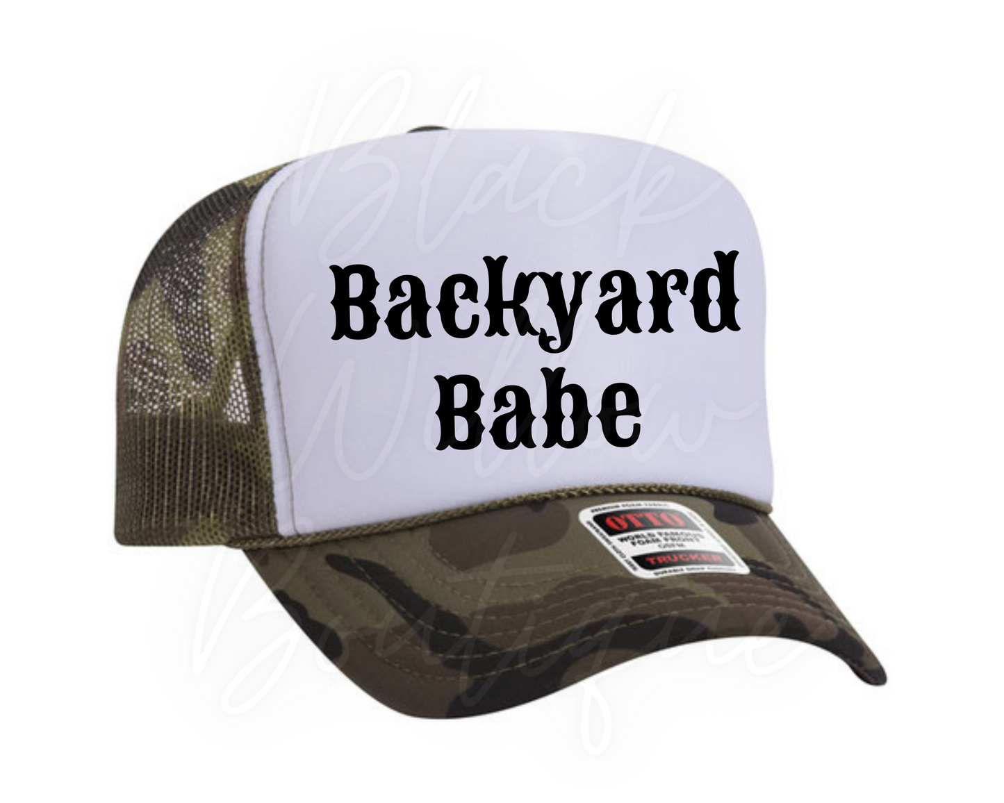 Backyard Babe Trucker Hat