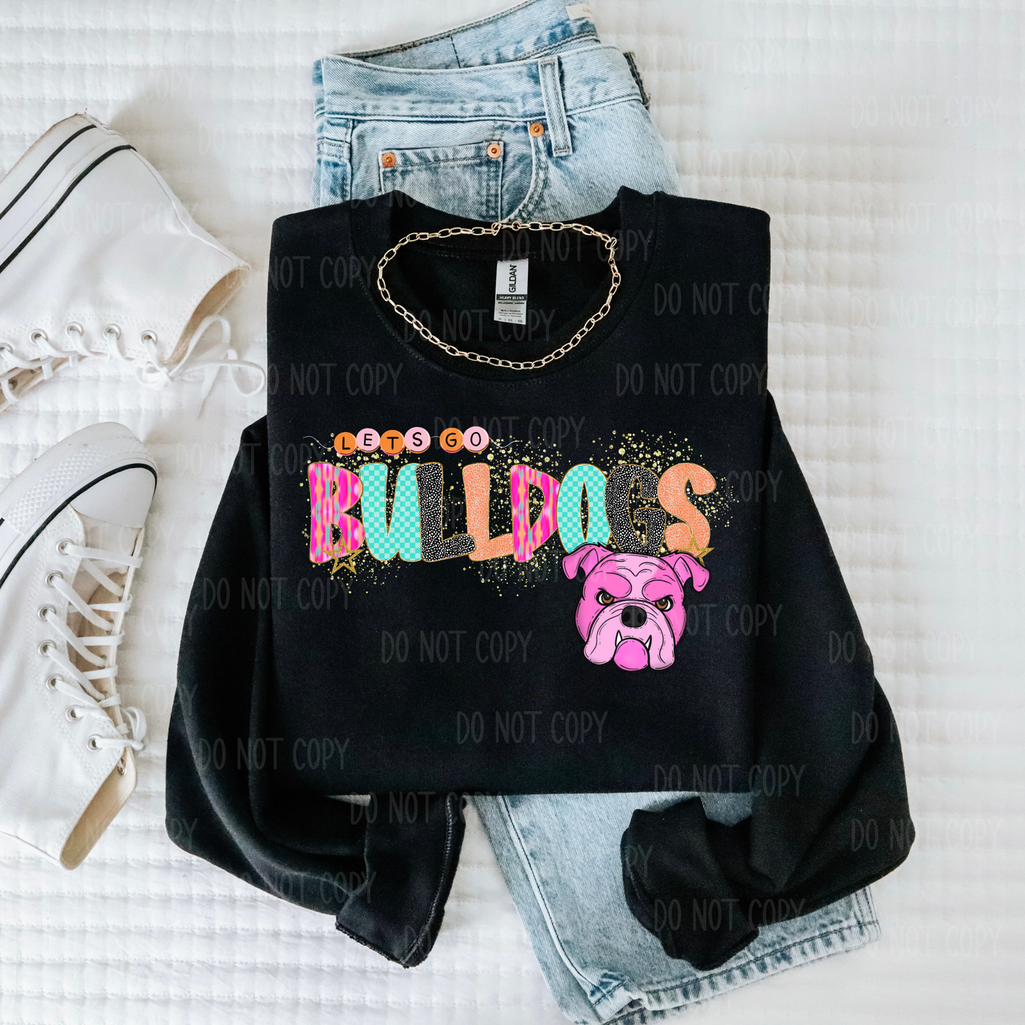 Pink Preppy Mascot Single Print DTF Transfer