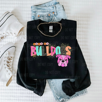 Pink Preppy Mascot Single Print DTF Transfer