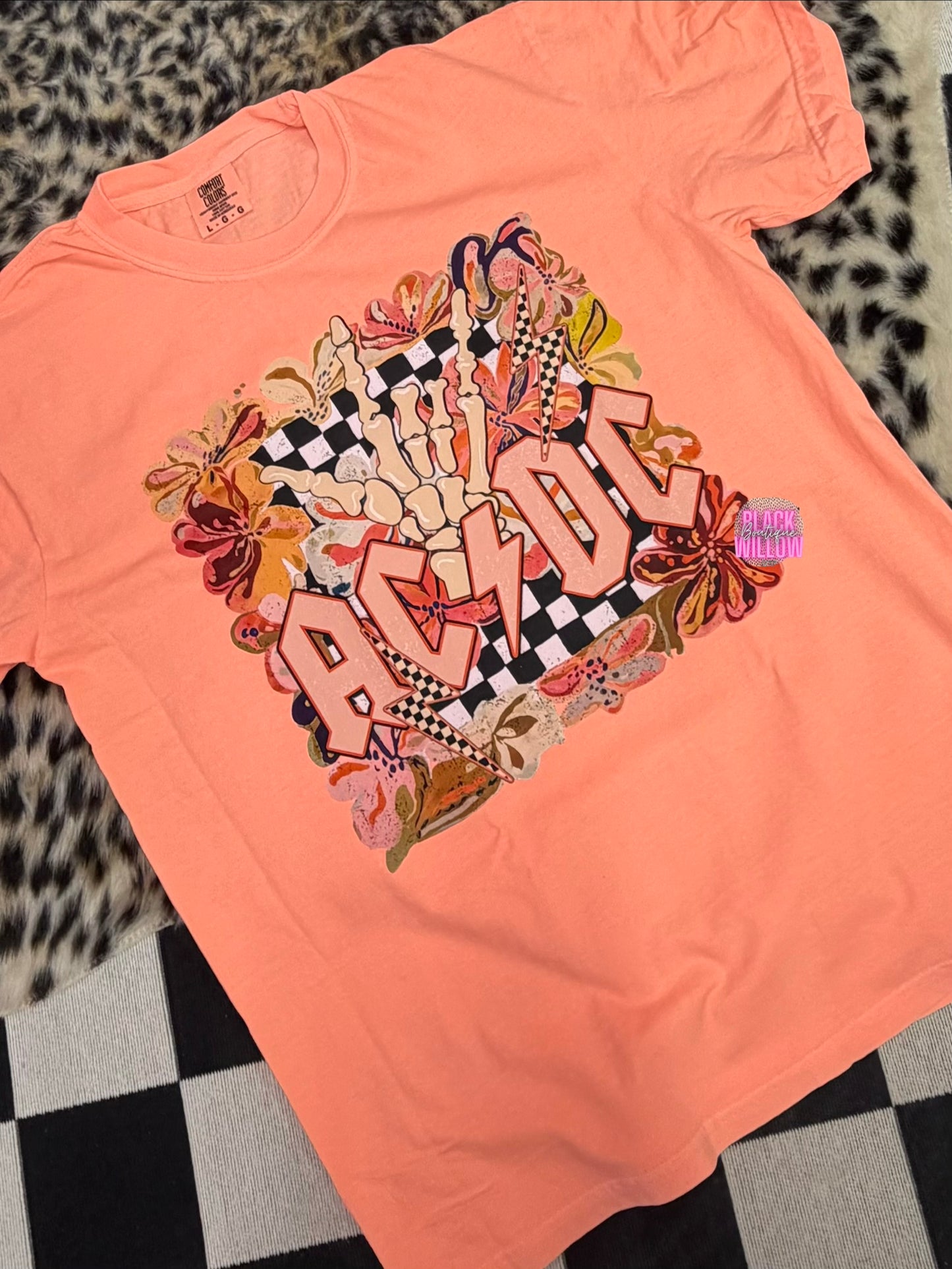 Floral A C D C Single Print DTF Transfer