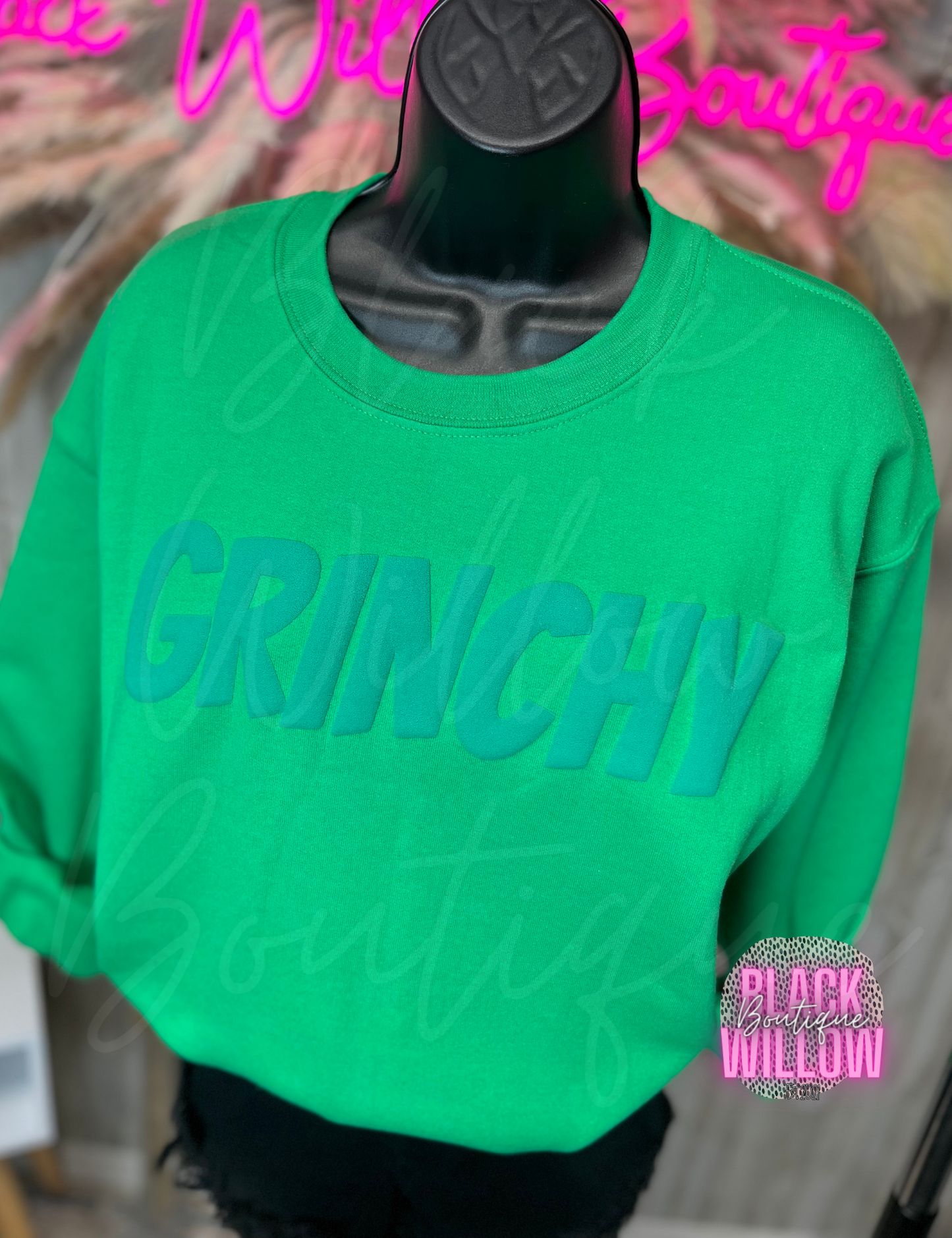 "Grouchy" Puff Sweatshirt