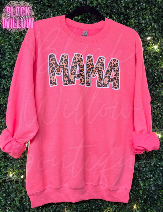 Neon Pink Leopard Mama