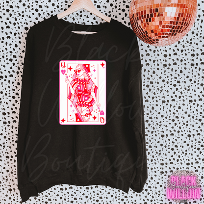 Queen Of Hearts Tee Or Sweatshirt