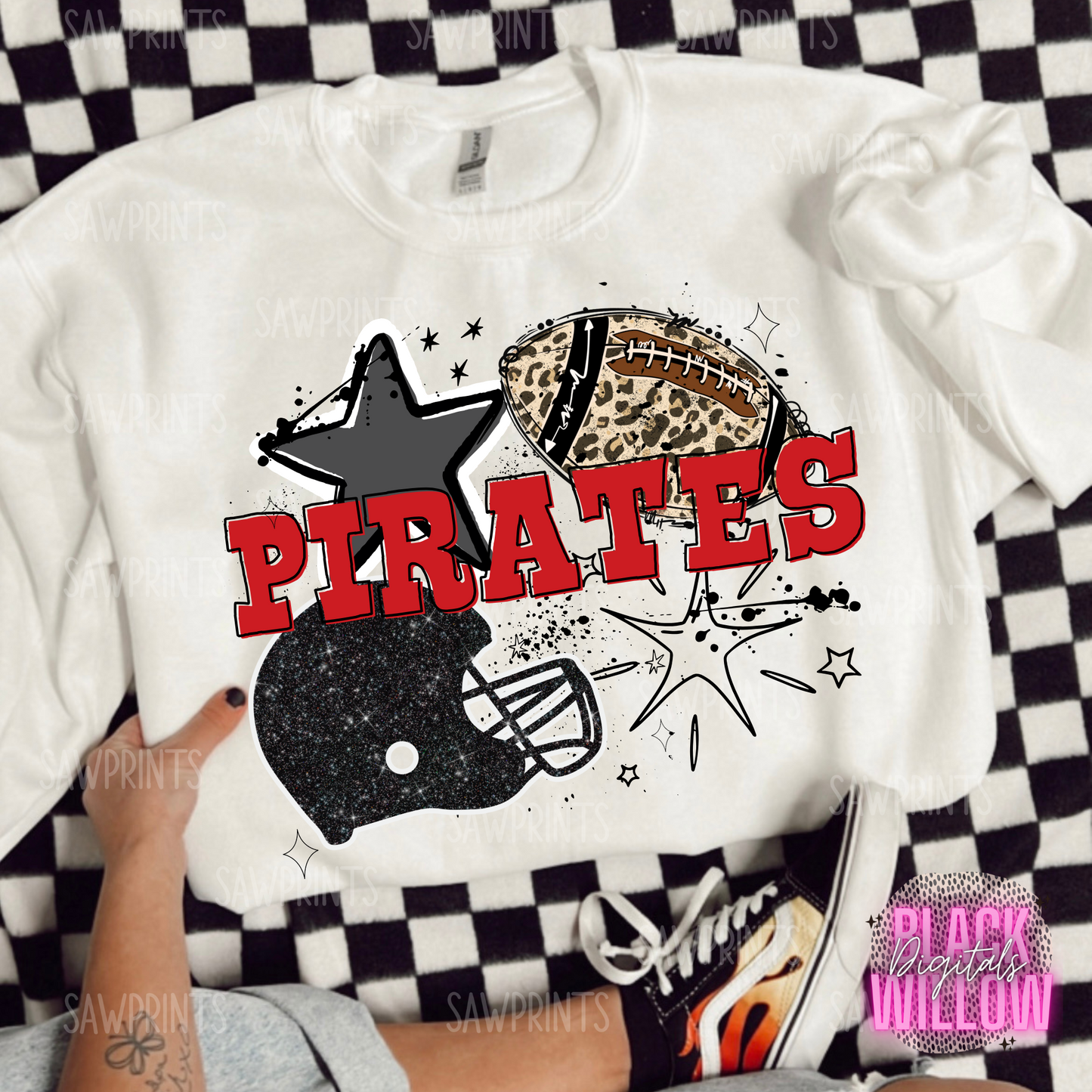 Pirates Football Red