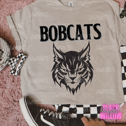 Bobcats Grunge Mascot