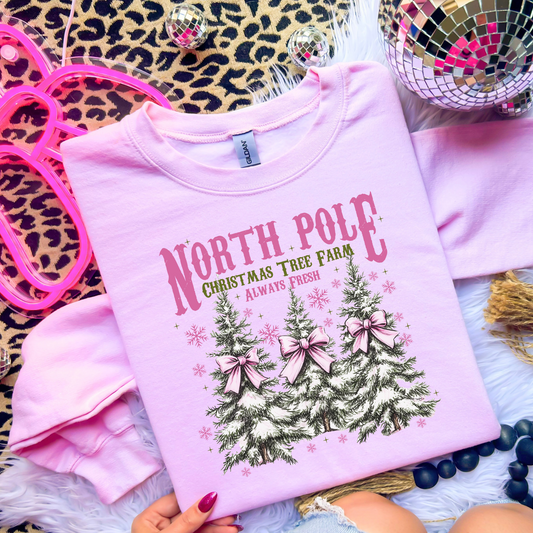 North Pole Christmas Tree Farm SINGLE DTF TRANSFER