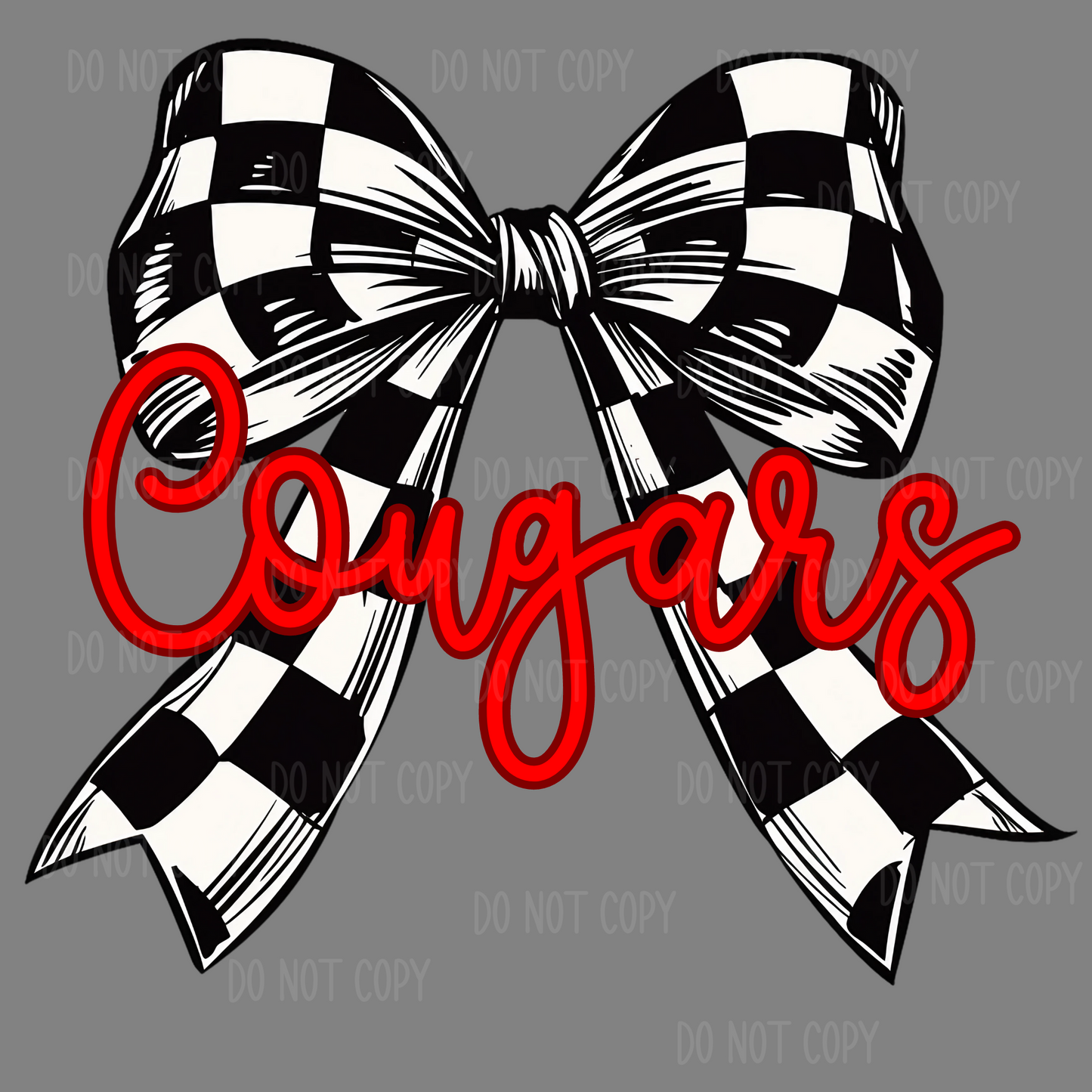 ✨CUSTOMIZABLE✨ Checkered Coquette Bow Mascot