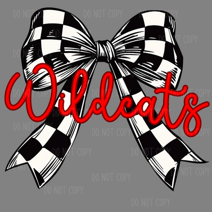 ✨CUSTOMIZABLE✨ Checkered Coquette Bow Mascot