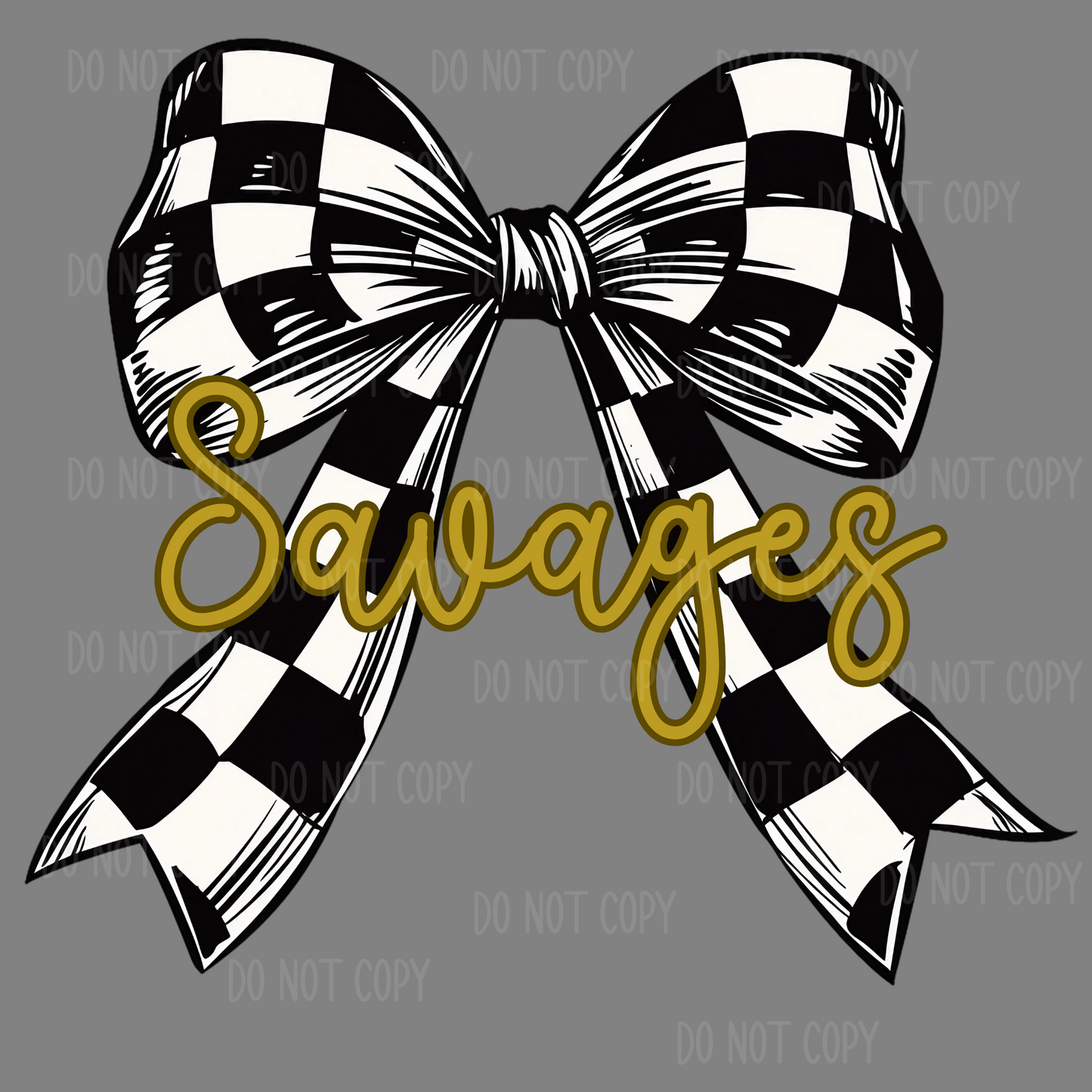 ✨CUSTOMIZABLE✨ Checkered Coquette Bow Mascot