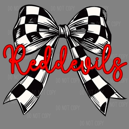 ✨CUSTOMIZABLE✨ Checkered Coquette Bow Mascot