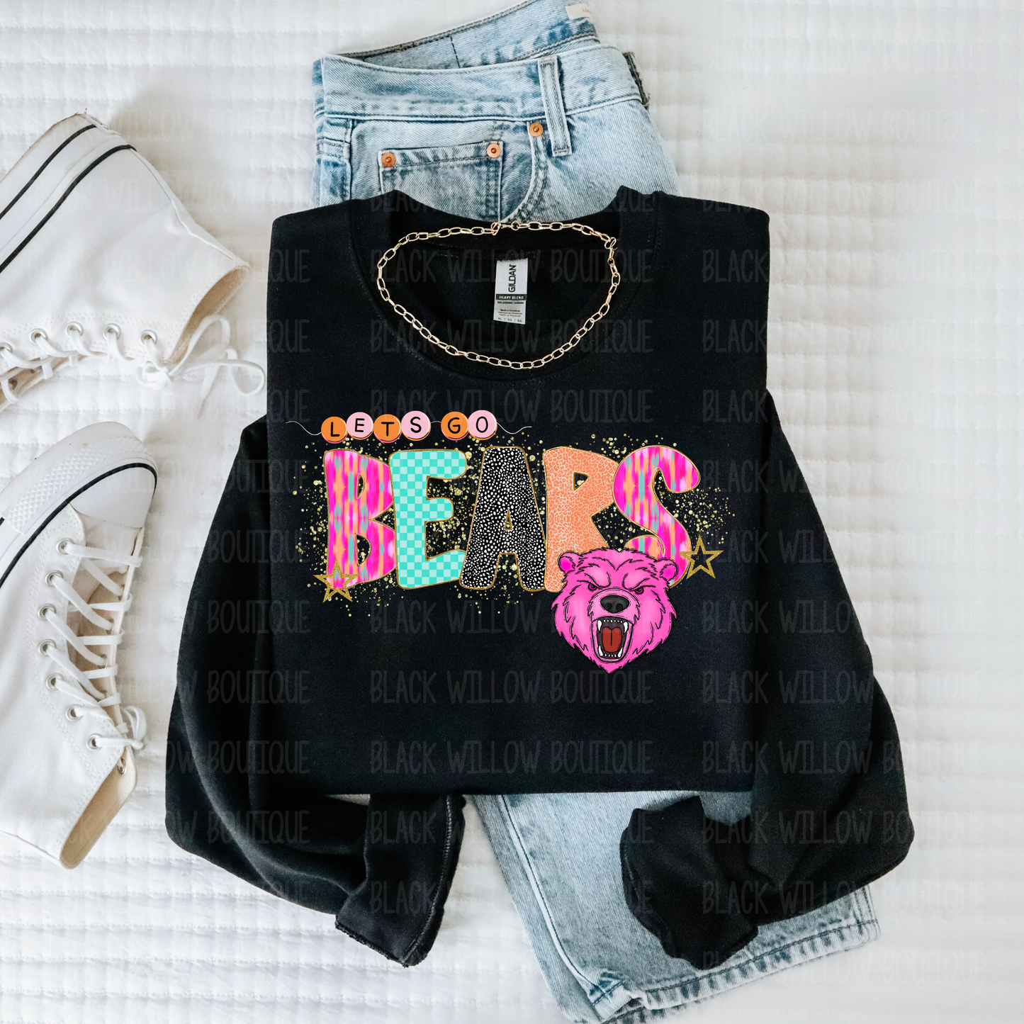 Pink Preppy Mascot Tee Or Sweatshirt