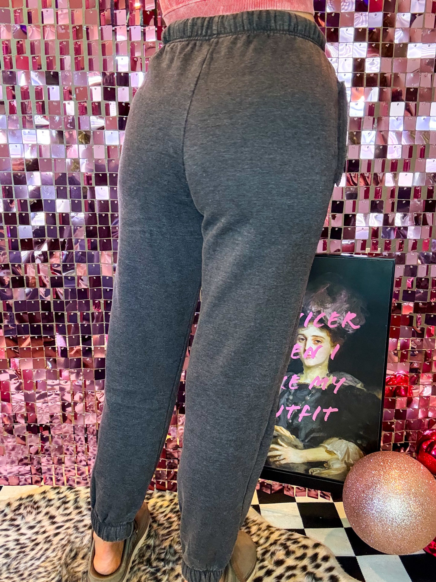 The Sophia Acid Washed Fleece Sweatpants