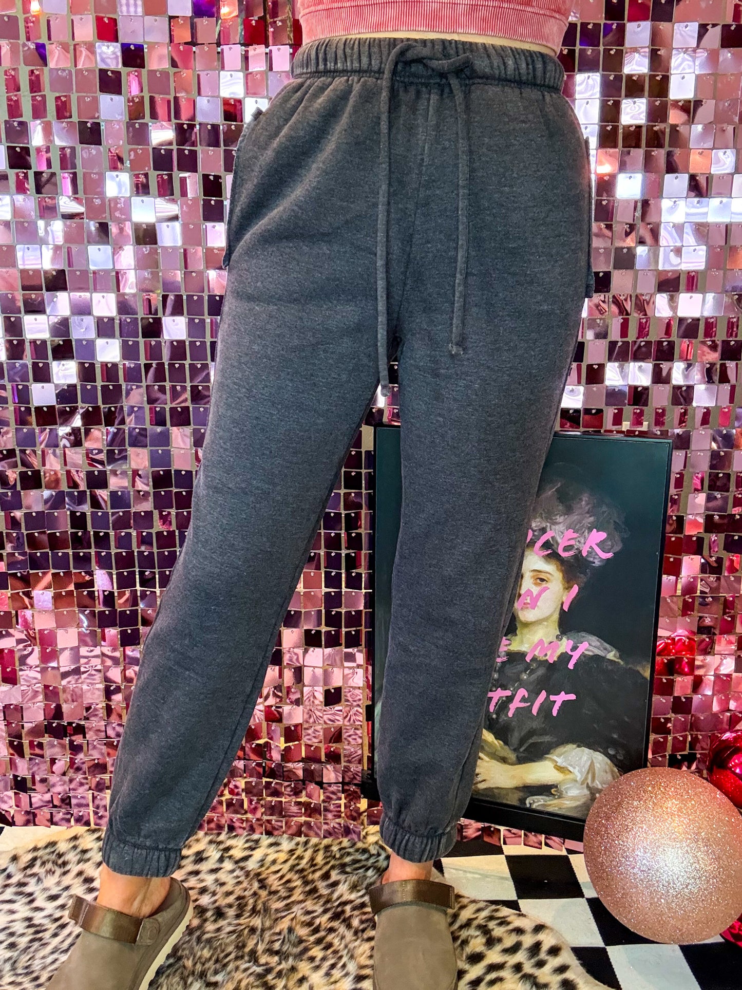 The Sophia Acid Washed Fleece Sweatpants