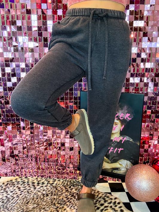 The Sophia Acid Washed Fleece Sweatpants