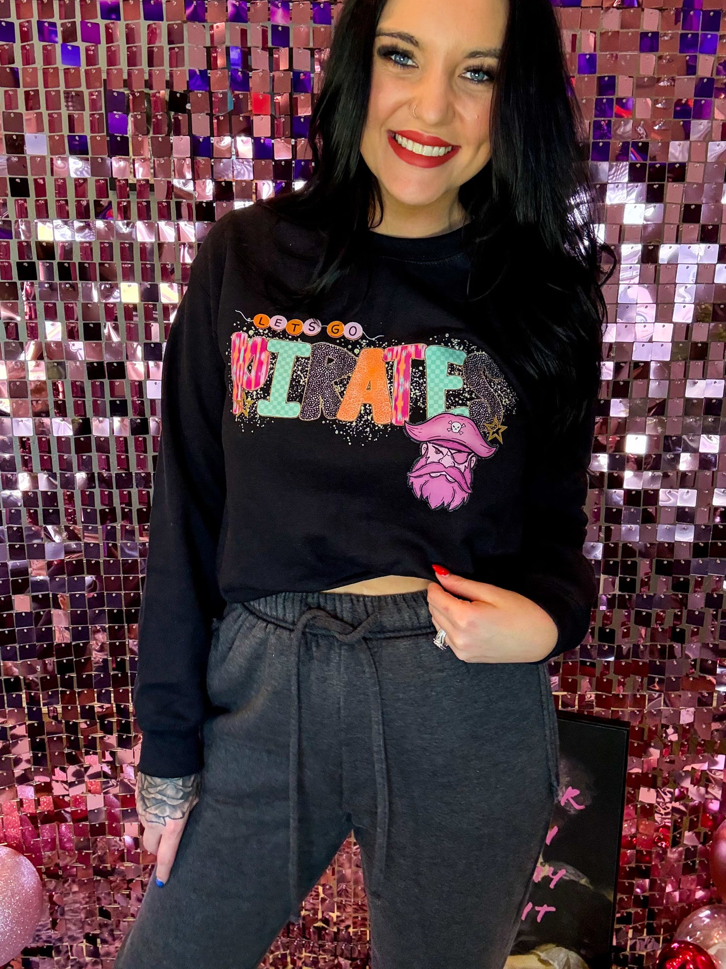 Pink Preppy Mascot Tee Or Sweatshirt