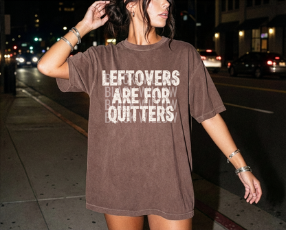 Leftovers Are For Quitters - Matching Family Thanksgiving Pre-Made Gang Sheet 15X45
