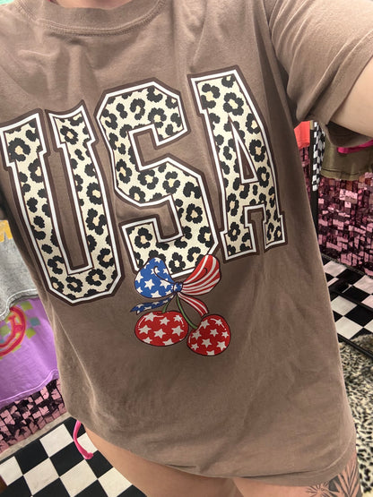USA Cherries Comfort Colors Tee