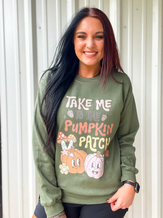 Take Me To The Pumpkin Patch Tee Or Sweatshirt