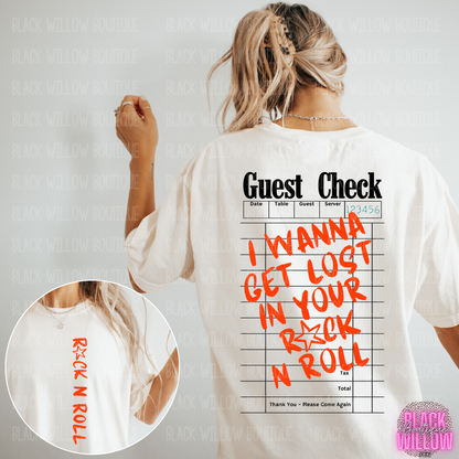 I Wanna Get Lost In Your Rock N Roll Tee Or Sweatshirt