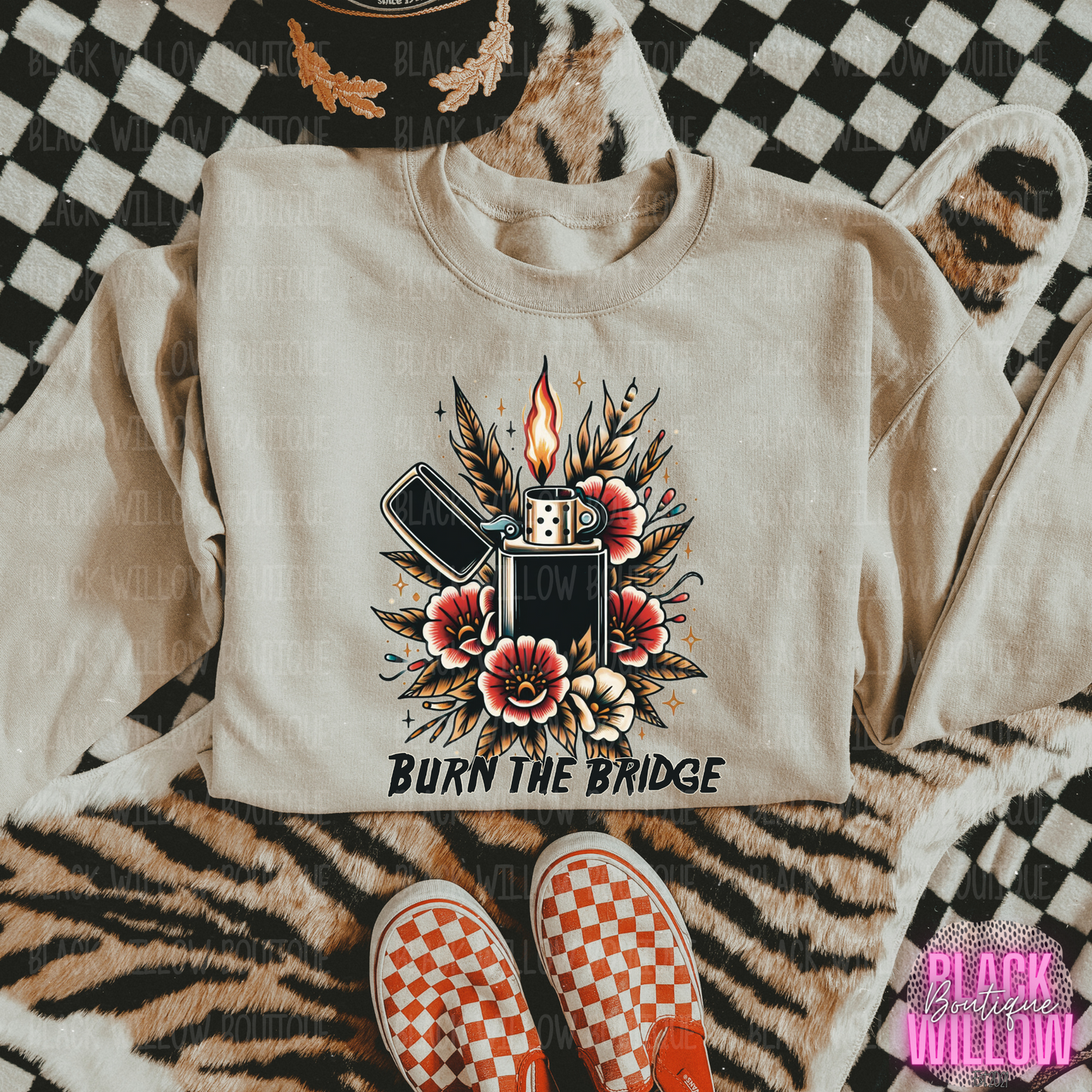 Burn The Bridge Tee Or Sweatshirt