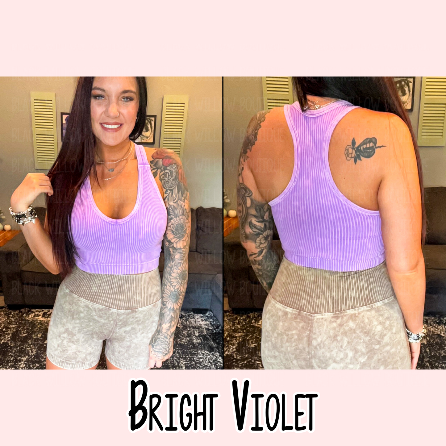 The Katrina Acid Washed Racerback Tank