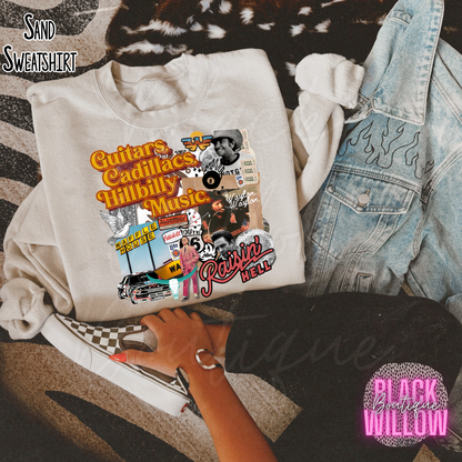 Vintage Country Collage Tee Or Sweatshirt