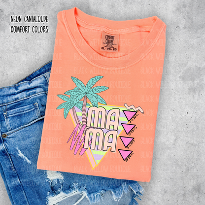 Retro Summer Mama Comfort Colors Tee