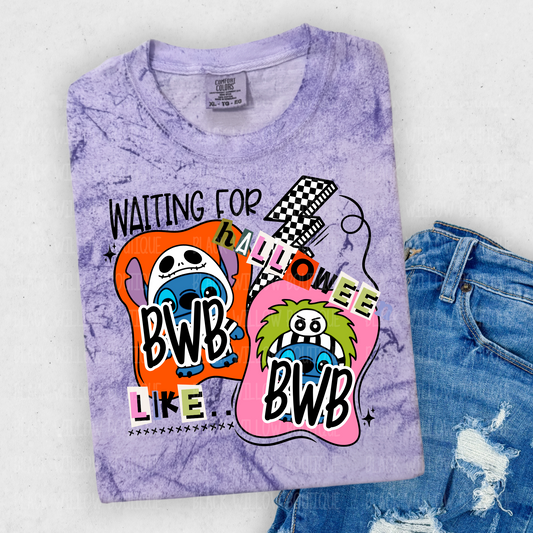 Waiting For Halloween Comfort Colors Tee