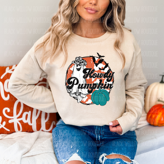 Howdy Pumpkin Tee Or Sweatshirt