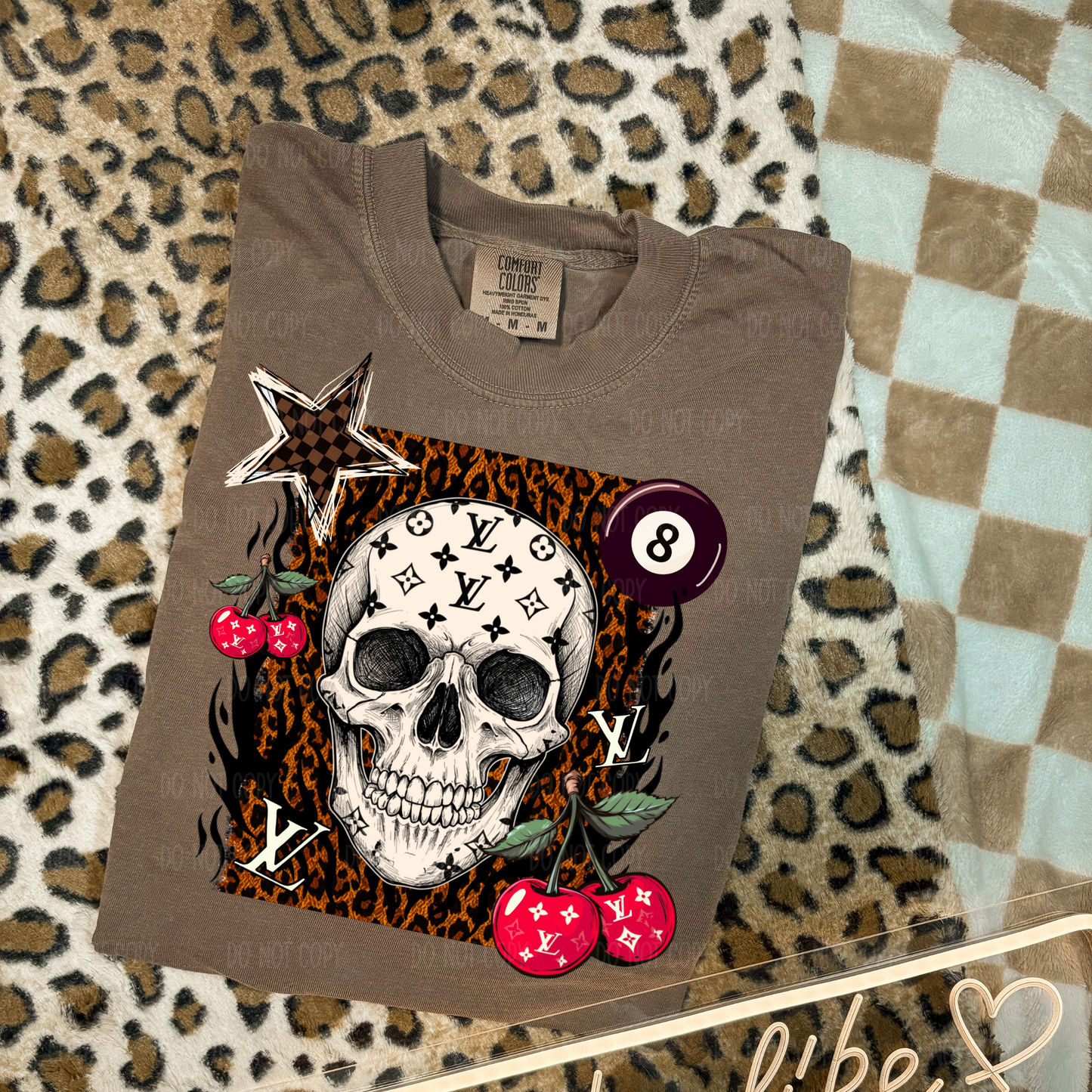 LV Grunge Skelly Single Print DTF Transfer