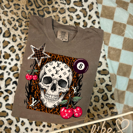 LV Grunge Skelly Single Print DTF Transfer