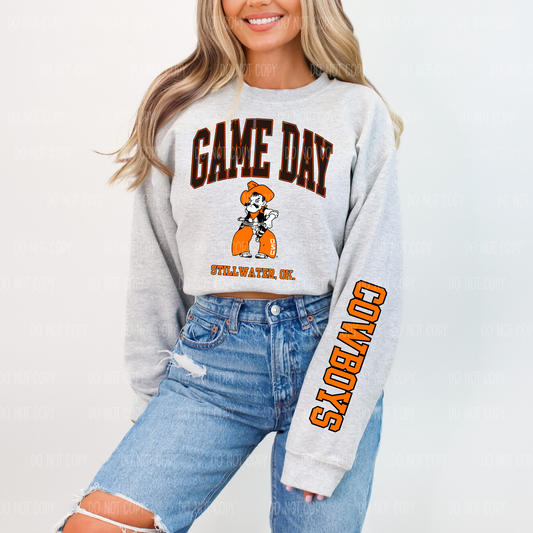 Orange Oklahoma Single Print DTF Transfer