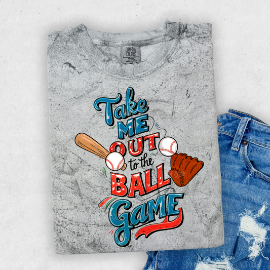 Take Me Out To The Ballgame Single Print DTF Transfer