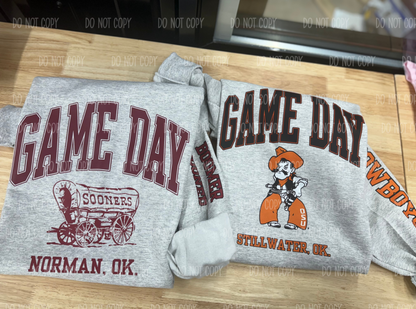 Orange Oklahoma Single Print DTF Transfer