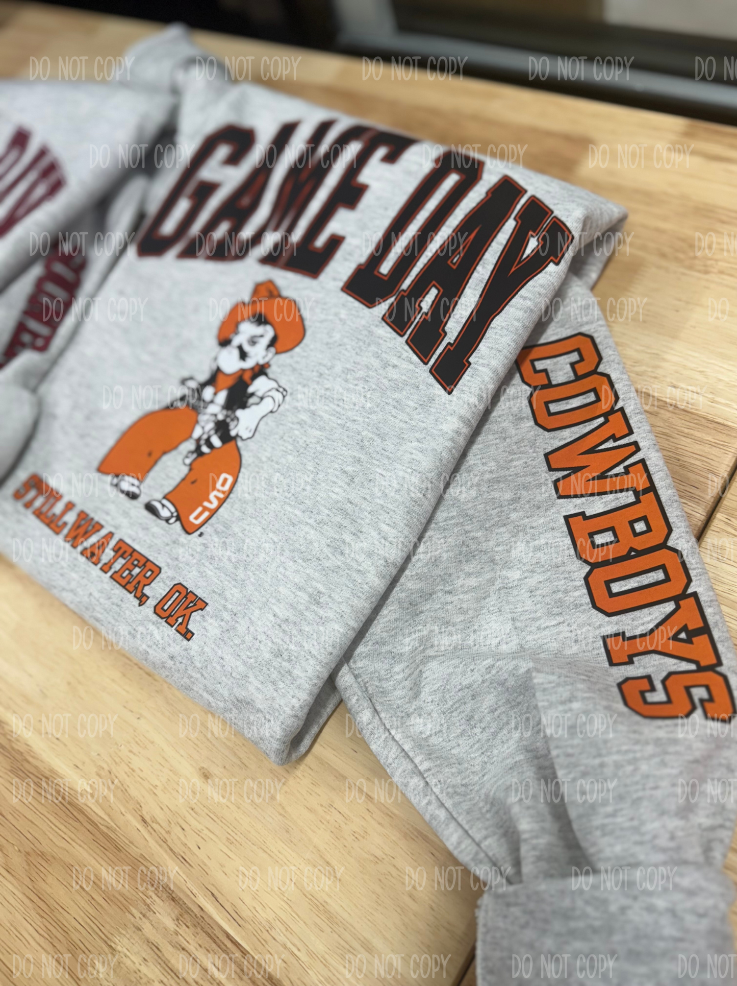 Orange Oklahoma Single Print DTF Transfer