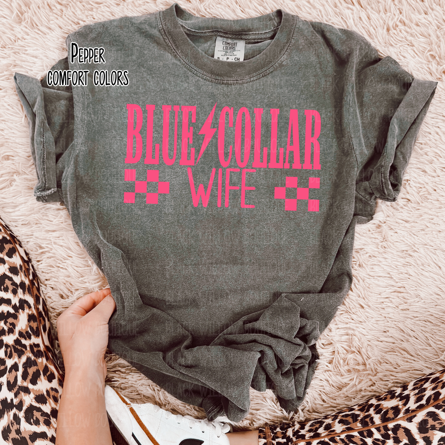 Blue Collar Wife Tee Or Sweatshirt