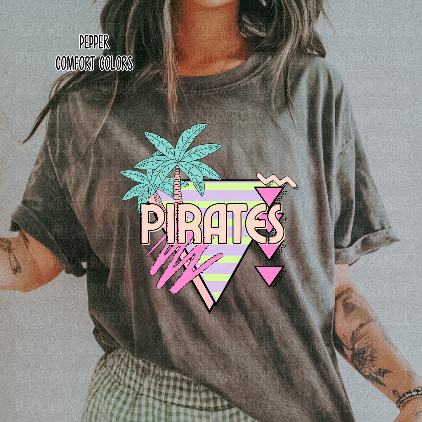 Retro Pirates Tee Or Sweatshirt